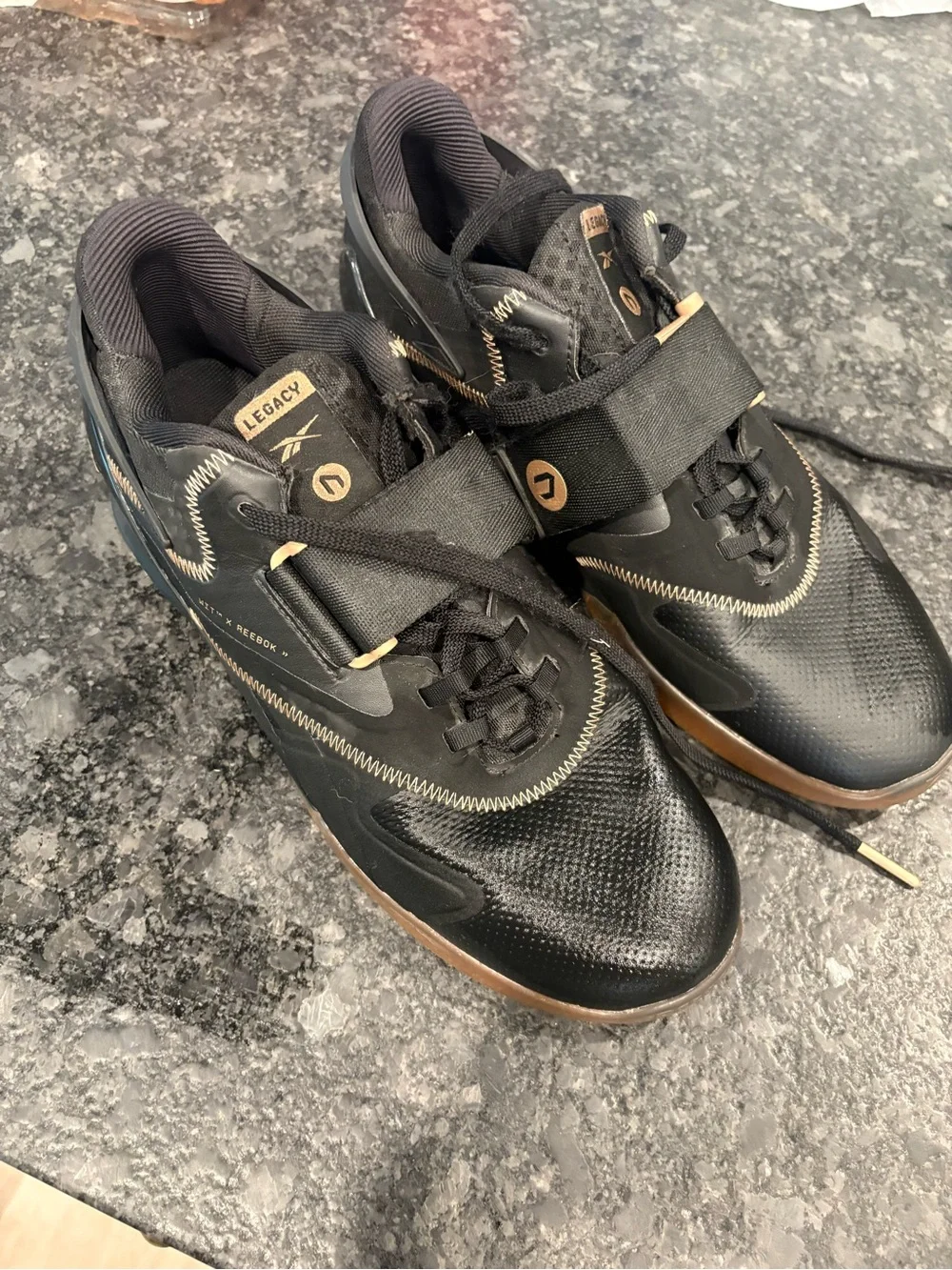 Reebok WIT Legacy Lifter Men’s Shoes - Black with Brown Accents - Picture 1 of 4